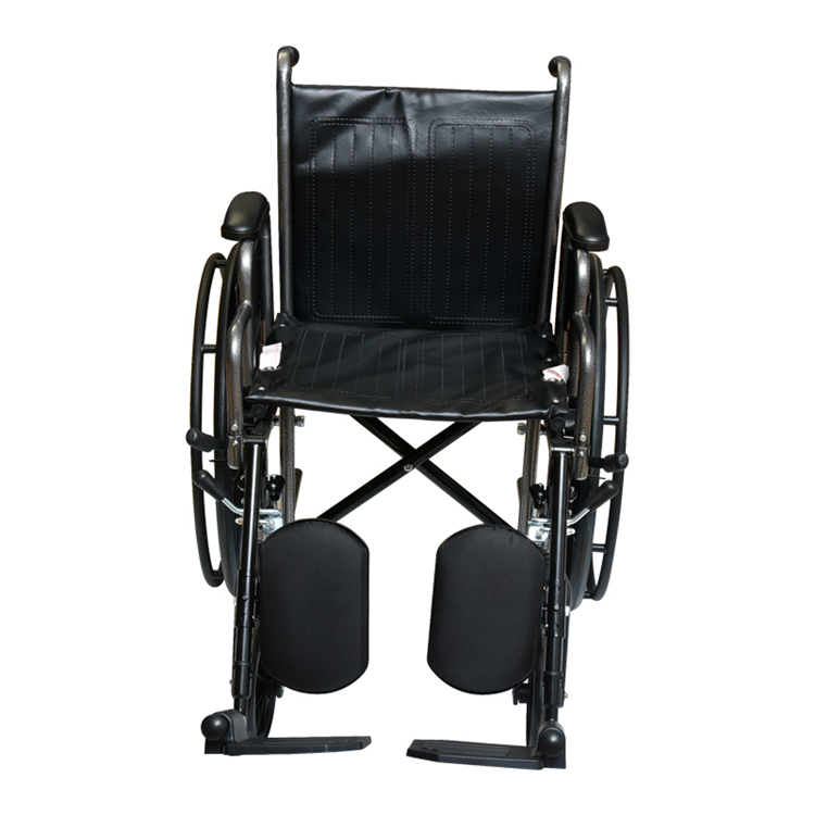 Detachable manual wheelchair with vinyl upholstery