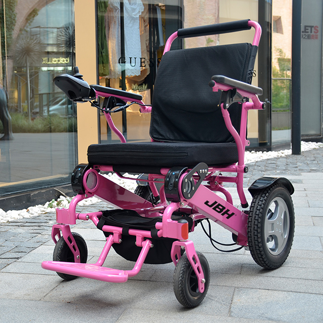 Electric stair climbing wheelchair with lithium battery