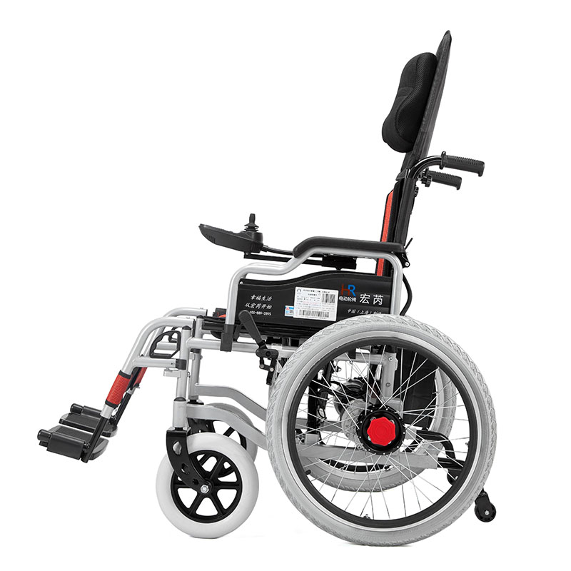 Folding dual control power electric wheelchair