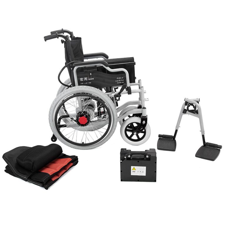 Folding dual control power electric wheelchair