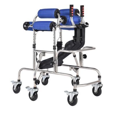 Wholesale adults walker double folding aluminium rollator (1)